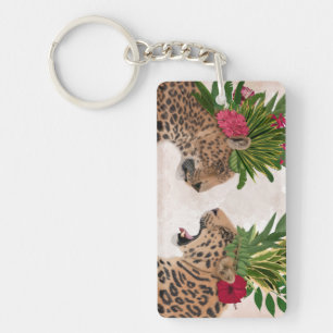 Hot House Leopards A Pair Keychain