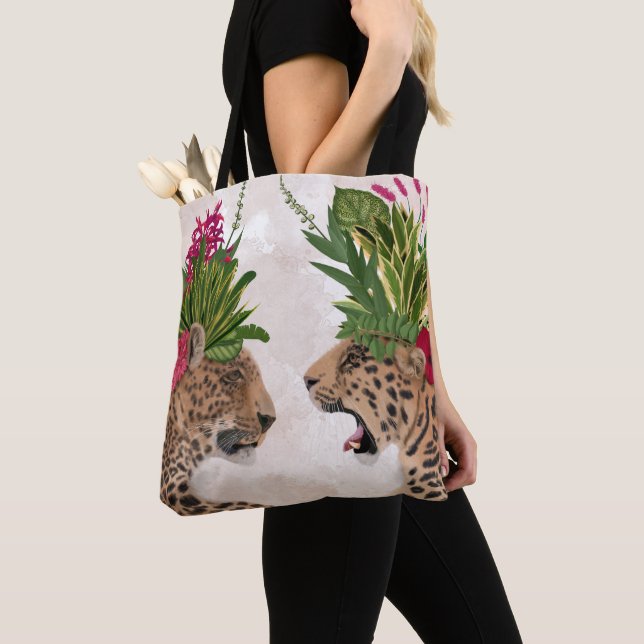 Hot House Leopards | A Pair Tote Bag (Close Up)