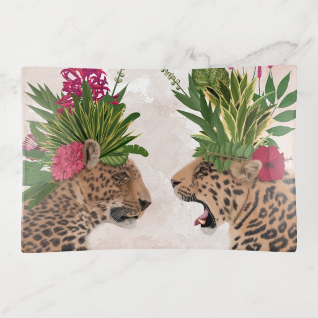 Hot House Leopards | A Pair Trinket Tray (Front)
