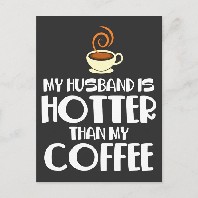 Hot Husband Funny Married Couple Humor Postcard (Front)