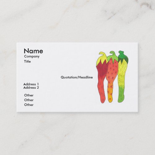 Hot Impression Business Card Template