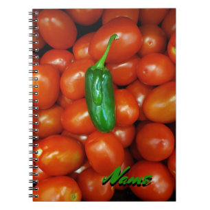 Hot Jalapeno Cool Tomatoes  Notebook