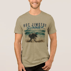 Hot Jimothy Summer Funny Raccoon Beach Vintage Tri-Blend Shirt