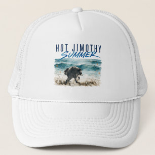 Hot Jimothy Summer Funny Raccoon Ocean Retro Desig Trucker Hat
