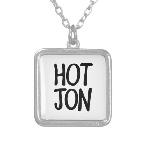 HOT JON SILVER PLATED NECKLACE