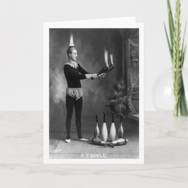 Hot Juggler, early 1900s Card (Front)