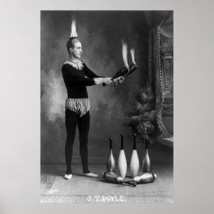 Hot Juggler, early 1900s Poster