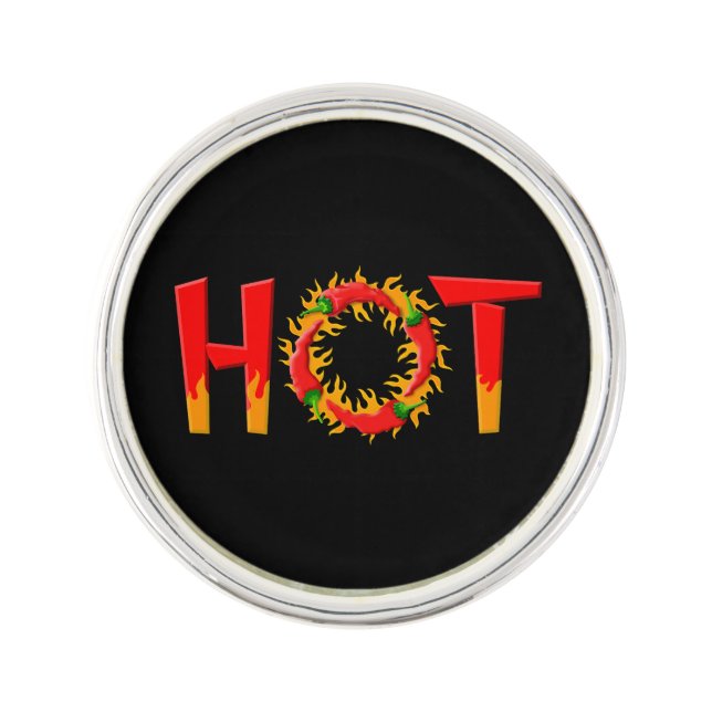 HOT LAPEL PIN (Front)