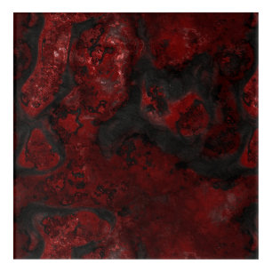 Hot Lava and Ash Stone Abstract Acrylic Print