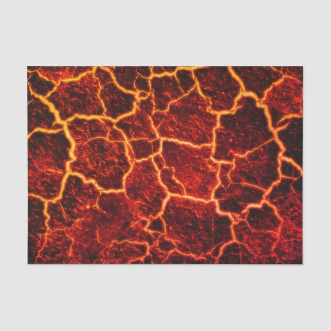 Hot Lava Volcanology Decoupage Tissue Paper (Front)