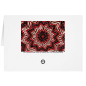 Hot Leaf Kaleidoscope Cards (Back Horizontal)