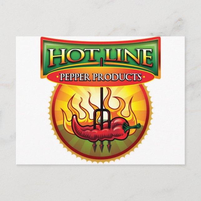 Hot Line Pepper Products Postcard (Front)