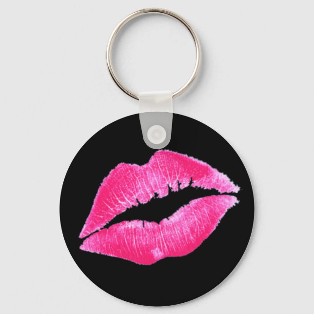 HOT LIPS by SHARON SHARPE Keychain (Front)