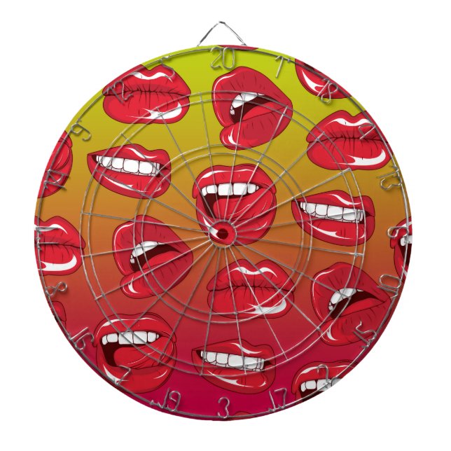 Hot Lips Dart Board (Front)