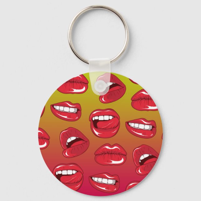 Hot Lips Keychain (Front)