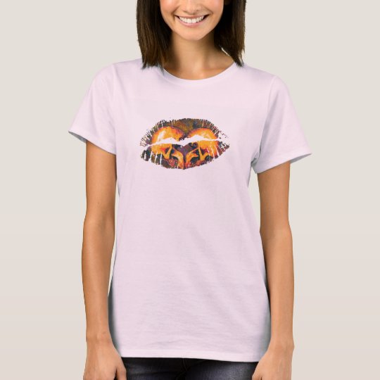 Hot Lips Ladies AA Cap Sleeve - Customized T-Shirt