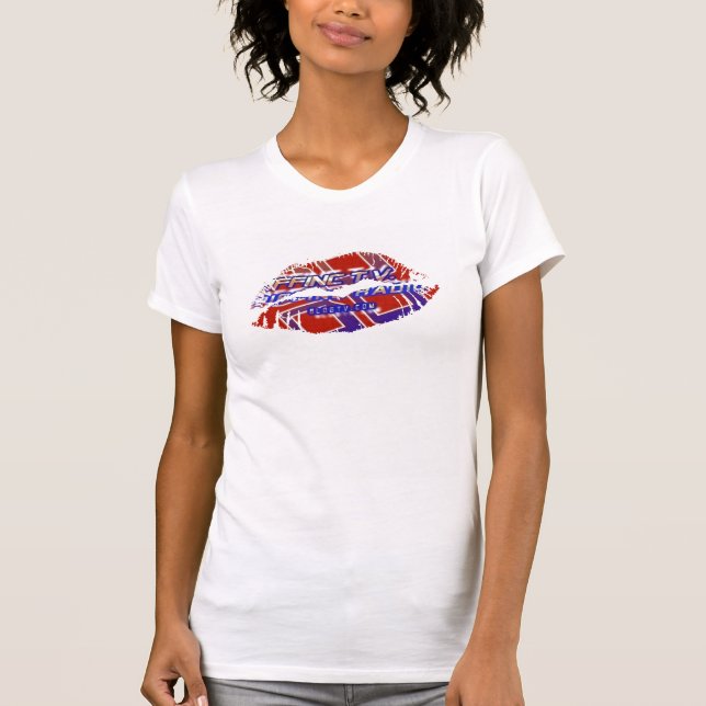 Hot Lips Ladies AA Cap Sleeve T-Shirt (Front)