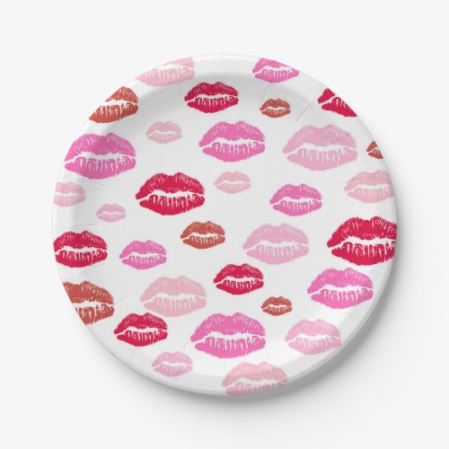 Hot Lips Paper Plate