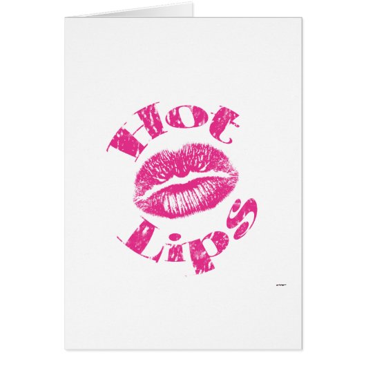 Hot Lips! Pink Lips Cards (Front)