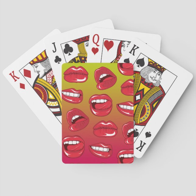 Hot Lips Poker Cards (Back)