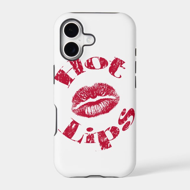 Hot Lips, Red Lips Iphone Case (Back)
