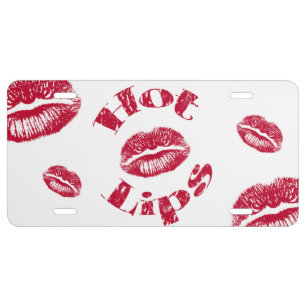 Hot Lips, Red Lips License Plate
