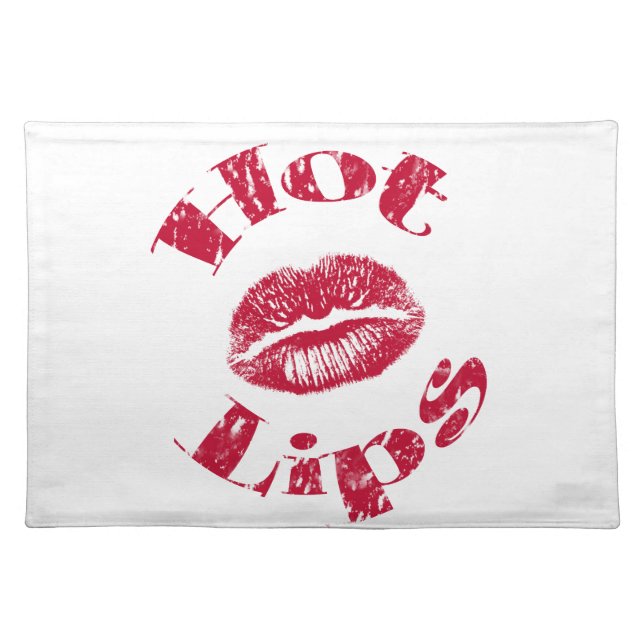 Hot Lips, Red Lips Placemat (Front)
