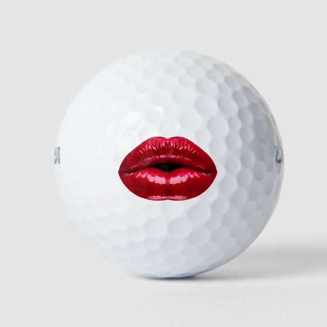 Hot Lips Style Golf Balls (Front)