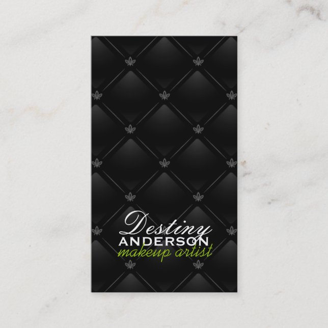 Hot  Lips - Tufted Makeup Business Cards (Front)