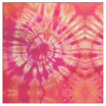 Hot Magenta and Orange Tie Dye Fabric