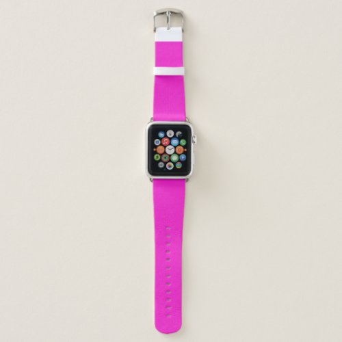 Hot Magenta Solid Color Apple Watch Band