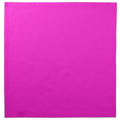 Hot Magenta Solid Color Cloth Napkin