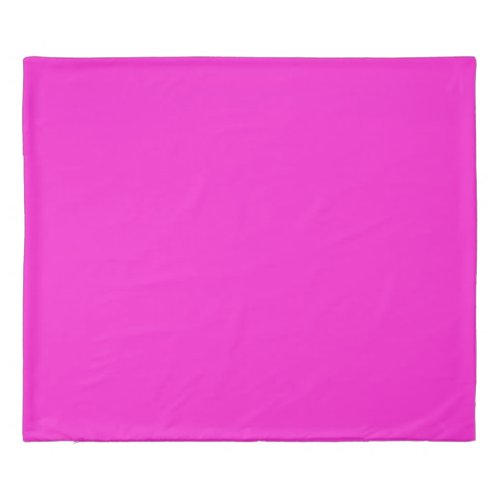Hot Magenta Solid Color Duvet Cover