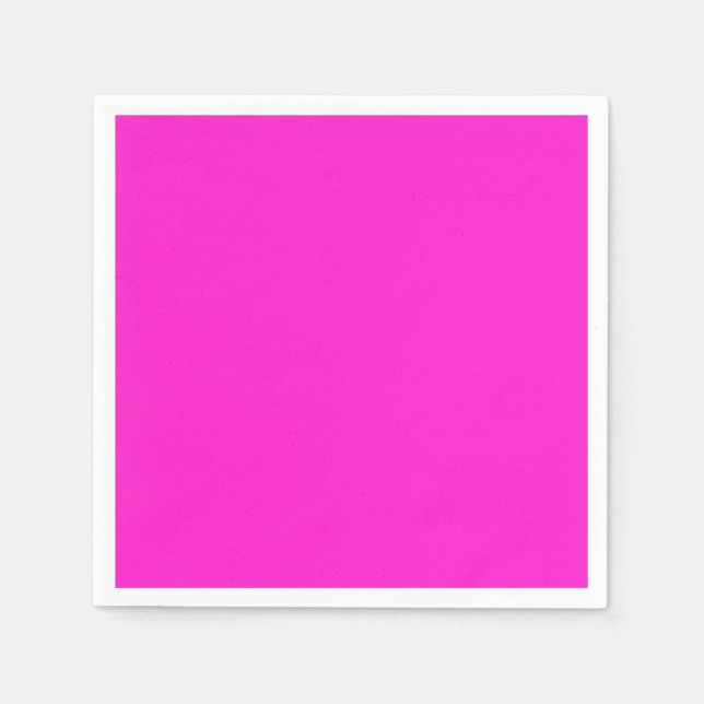 Hot Magenta Solid Color Napkins (Front)