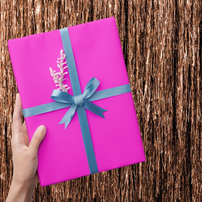 Hot Magenta Solid Color Wrapping Paper (Creator Uploaded)