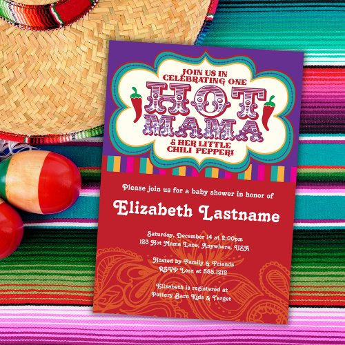 Hot Mama Baby Shower Invitation