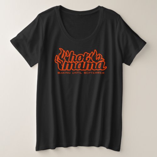 Hot Mama baking maternity orange tee