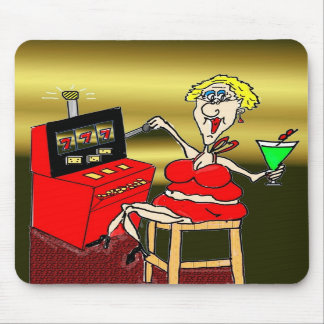 HOT MAMA SLOT MACHINE MARTINI MOUSEPAD