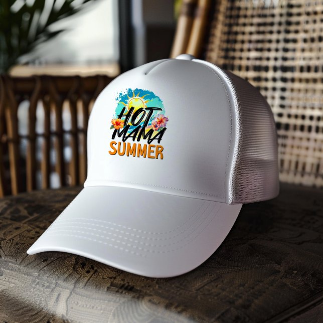 Hot Mama Summer Trucker Hat (Hot Mama Summer Trucker Hat)