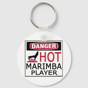 Hot Marimba Player Keychain