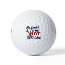 Hot Mechanic Dad Golf Balls