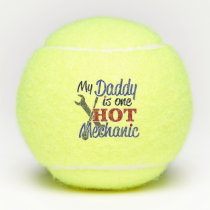 Hot Mechanic Dad Tennis Balls