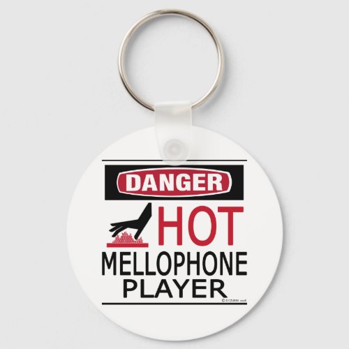 Hot Mellophone Player Keychain