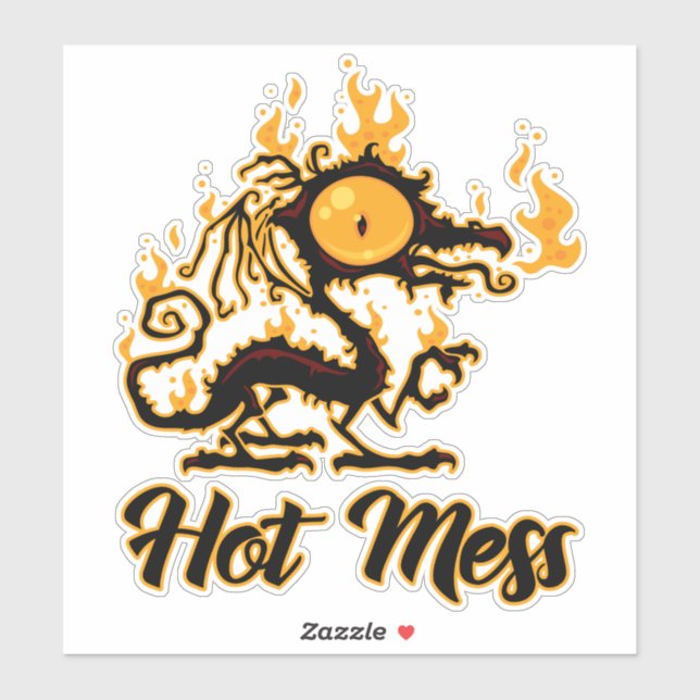 Hot Mess Crispy Dragon Sticker (Sheet)