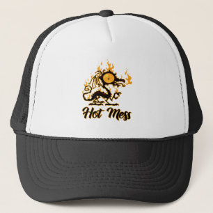 Hot Mess Crispy Dragon Trucker Hat