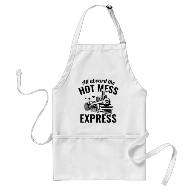 Hot Mess Express Adult Apron (Front)