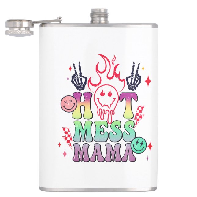 Hot Mess Mama  Flask (Opened)