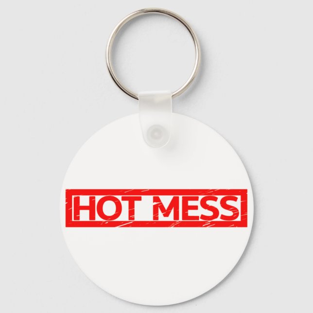 Hot Mess Stamp Keychain (Front)