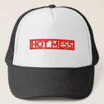 Hot Mess Stamp Trucker Hat