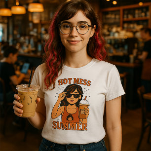 Hot Mess Summer T-Shirt – Funky Indie Chaos Tee